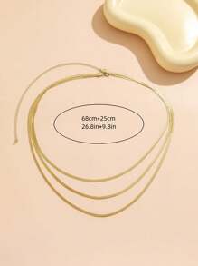 1pc Fashionable Minimalist Layered Waist Chain For Women For Daily Decoration