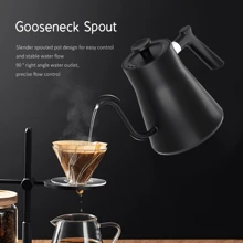 1200W Intelligent Constant Temperature Electric Kettle Hand Brewed Coffee Pot 304 Stainless Steel Gooseneck Kettle Used For Brewing Tea Coffee And Boiling Water In Homes And Offices - Black - View 7