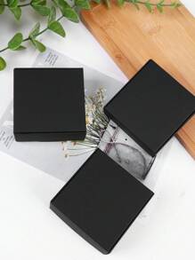 10pcs Party Gift Boxes, Black - Black - View 3