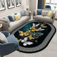 Tapis En Velours Cristal 1 Pièce, Tapis D'entrée/cuisine/salon, Antidérapant Absorbant L'eau Douce, Universel Quatre Saisons