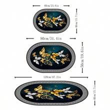 Tapis En Velours Cristal 1 Pièce, Tapis D'entrée/cuisine/salon, Antidérapant Absorbant L'eau Douce, Universel Quatre Saisons