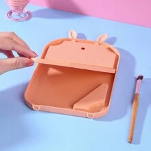 Desktop Princess Style Makeup Mirror, Portable & Concise For Dormitory, Students' Room - White - View 5