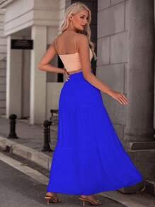 Women Skirts - Xanh đậm - Xem 3