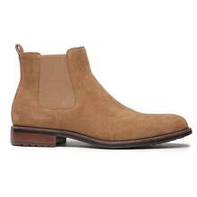 Leather Chelsea Boots For Men - Mens Slip On Dress Boots Casual Ankle Boots - LHM10-TÂN - Xem 2