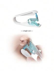 1 Miếng Không giới tính Xỏ lỗ tai Súng Với Được xây dựng trong Hoa tai , Đã nâng cấp Dùng một lần Xỏ lỗ tai Bộ dụng cụ Với Thấp Nỗi đau Và Vô trùng bao bì , có thể sử dụng Mũi , Môi Và Lưỡi , Công cụ làm đẹp & Phụ kiện - trắng - Xem 5