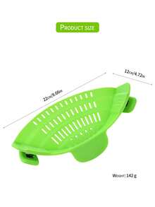 1入組矽膠廚房過濾器,現代深灰色矽膠過濾夾用於廚房 - 綠色 - 查看 2