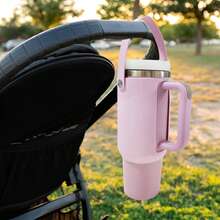 Cup Accessories,Silicone Water Bottle Holder Sleeve For 40 OZ Tumbler With Handle Camping Stuff - Multicolor - View 2