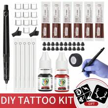 3D Hand Poke And Stick Tattoo Kit DIY With Tattoo Needles Ink Set For Body Art Hand Poke Stick Tattoo Beginners Practice Tool Tattoo Kit - Multicolor - View 11