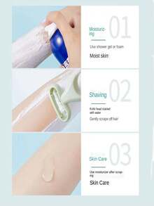 1個便攜式美容院小剃刀,無感剃除腋下多餘毛髮 - 綠色 - 查看 2