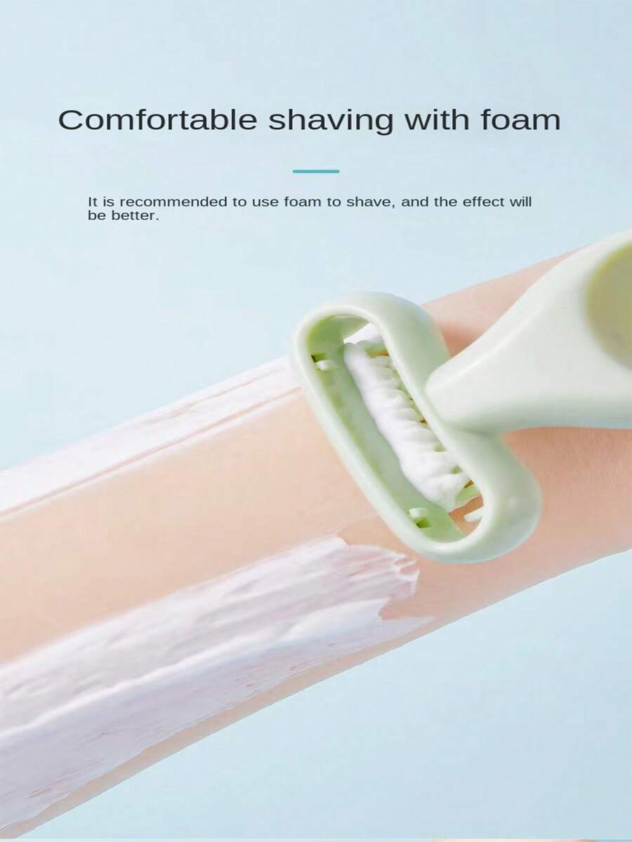 1個便攜式美容院小剃刀,無感剃除腋下多餘毛髮 - 綠色 - 查看 1