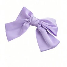 1pc Latest Fashion White Bow Spring Hair Clips Elegant Hair Accessories Joker Hair Clips In Daily Life Cute Halloween Valentine's Day - White - View 21