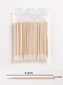 1支装微型清洁棒，多功能美妆清洁棒棉签，用于修正妆容瑕疵、去除角质层死皮、清洁指甲油，DIY家用美甲沙龙工具，美甲用品，美甲工具，美甲艺术工具，返校季，美甲，美甲工具（适用于贴片式美甲） - 彩色 - 查看 3