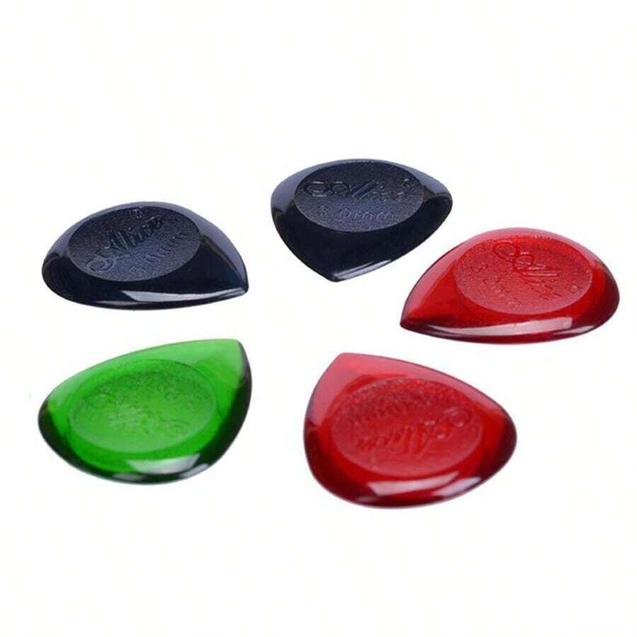 3 Sizes Available 5pcs Water Drop Guitar Picks Creative Guitar Ukulele Instrument Accessories Suitable For Beginner Guitar Performance Props - Multicolor - View 1