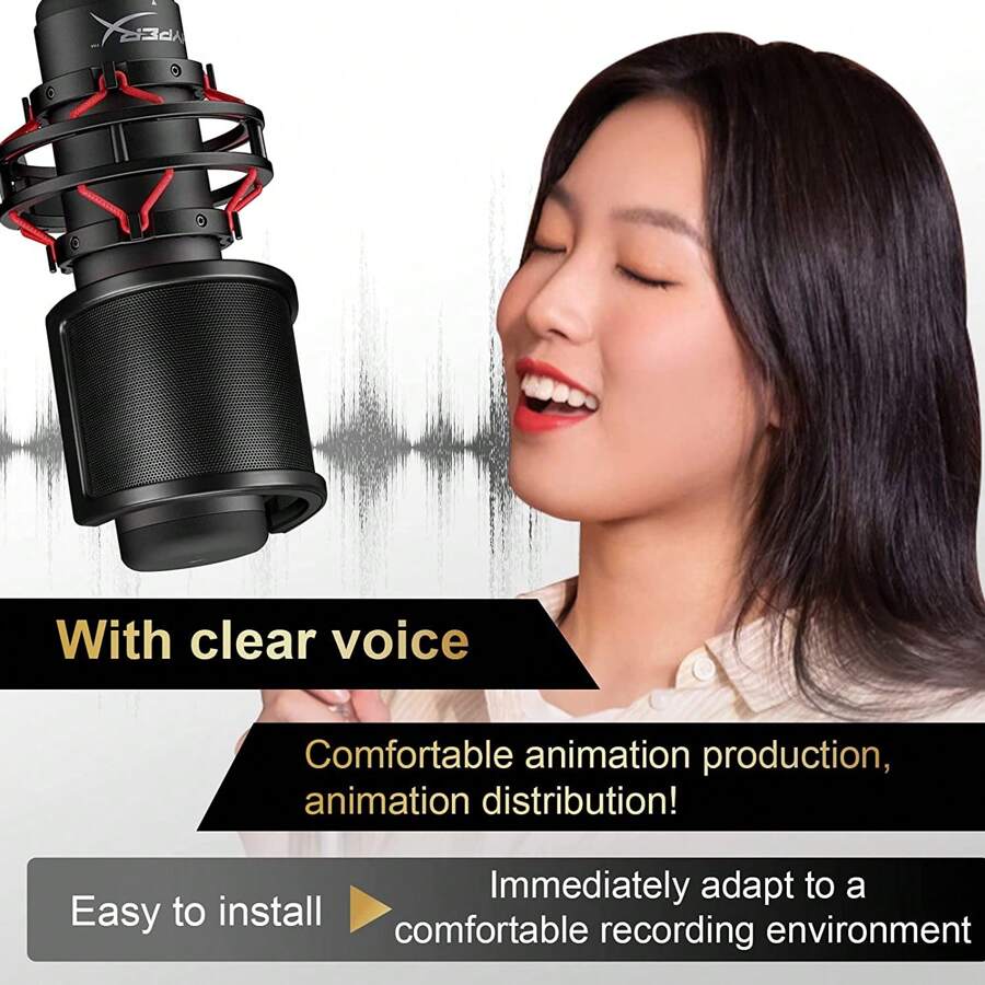 Microphone Windshield Handheld Mic Shield Cover, Microphone Accessory For Vocal Recording