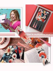 4Pcs Flower Bookmarks For Women, Floral Book Markers For Women, Page Markers Acrylic Bookmark For Woman Kids Teacher Readers Students, School Office, Birthday Gift - Multicolor - View 5