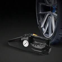 CARSUN 高吸力汽車吸塵器,輪胎壓力計,led 燈和輪胎充氣器四合一 - 黑色 - 查看 2