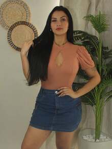 Women Bodysuits - Màu be - Xem 3