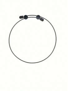 1件可調節彈性襯衫腰固定器,附剪裁收縮工具 - 黑色 - 查看 2