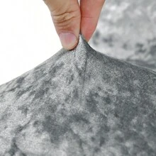 Simple And Fashionable Grey Velvet Chair Cover - Grey - View 5