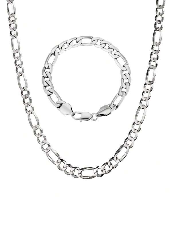 925 Sterling Silver Fashion Design Chunky 7mm Chain Solid Chain