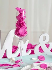 100pcs Imitation Rose Petals In Rose Red Color - Hot Pink - View 5