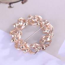 1件多彩花環裝飾女士帽子,節日風格,節日禮物,服裝配飾,用於圍巾/手帕的胸針,男士西裝裝飾 - 彩色 - 查看 5