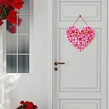 1入組情人節紙質心形門裝飾,適用於家居裝飾/婚禮裝飾/週年慶裝飾/派對裝飾 - 款式七 - 查看 1