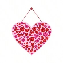 1入組情人節紙質心形門裝飾,適用於家居裝飾/婚禮裝飾/週年慶裝飾/派對裝飾 - 款式七 - 查看 4