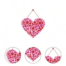 1入組情人節紙質心形門裝飾,適用於家居裝飾/婚禮裝飾/週年慶裝飾/派對裝飾 - 款式七 - 查看 5