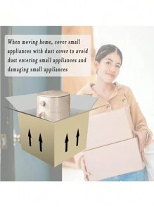 30入組（10入組80厘米+10入組100厘米+10入組110厘米）廚房小家電塵袋,加厚彈性空氣炸鍋,攪拌機,咖啡機,高壓鍋和慢煮鍋用塵袋 - 透明 - 查看 6