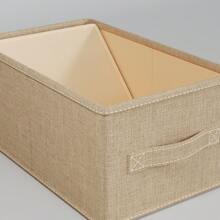 1pc 47*29*20cm Pink Storage Box For Clothes, Household Organizer For Pants, Sweaters, Wardrobe, No Partition Storage Drawer - Pink - View 3