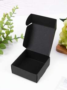 10pcs Party Gift Boxes, Black - Black - View 1
