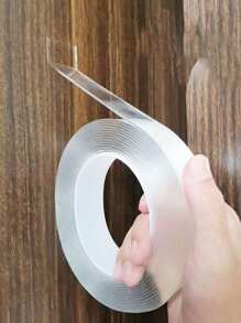 1捲,1/2/3/5米納米雙面膠帶,透明可重複使用膠帶,日常辦公用品,防水貼紙清潔廚房浴室膠帶和固定產品 - 無色 - 查看 1