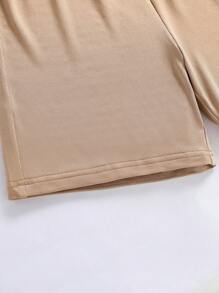 Ensemble de 2 pièces pour garçon pré-adolescent avec Haut imprimé à manches courtes console de jeu et short imprimé avec des lettres