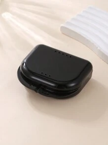 A Simple Oral Dental Product With Holes For Small Tooth Boxes, Denture Boxes, Denture Boxes, Retainers, Small Tooth Boxes - Black - View 1