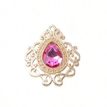 10pcs Gold Color Baroque Style Alloy Vintage Hollow Out Lace Pendant For Diy Jewelry Making, Handmade Bracelet Necklace Earring Hair Accessories, Bridal Wedding Dress Shoes Bag Decoration, Floral Arrangements, Invitation Card Gift Box Decoration - 10pcs - View 10