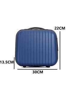 Conjunto 3 Malas De Bordo Viagem e 2 Frasqueira Nacional Internacional Com 4 Rodas Duplas 360º Com Trava De Encaixe , Cadeado Embutido , Divisório Interno , Extensor Extra - Multicolorido - Visão 6