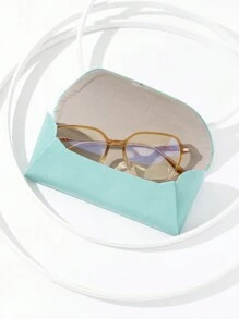 1個便攜式和極簡主義的糖果色眼鏡盒 - 淺藍色 - 查看 1