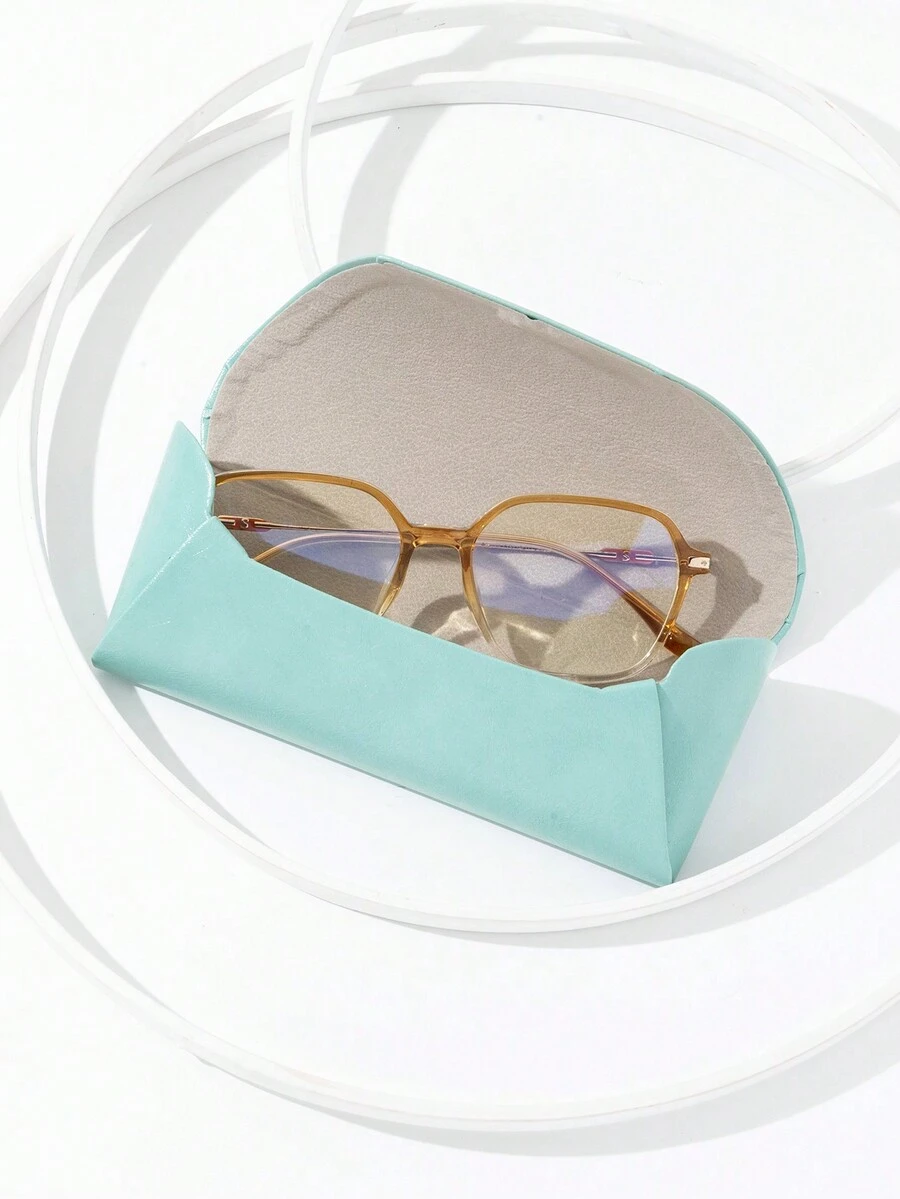 1個便攜式和極簡主義的糖果色眼鏡盒 - 淺藍色 - 查看 1