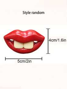 1pc Random Funny Pet Pacifier For Dogs - Interactive Lip-Shaped Game And Tooth Cleaning Chew Toy - Creative Novelty Pacifier For Pet Birthday Parties And Photoshoots - Red Silicon Teeth Soothing Nipple - Multicolor - View 5