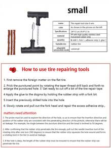 Car Tire Repair Tool Kit - Multicolor - View 4
