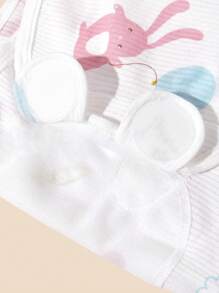 3pcs Caps And 3pcs Swaddle Blankets Set, Suitable For Infants Love Valentine