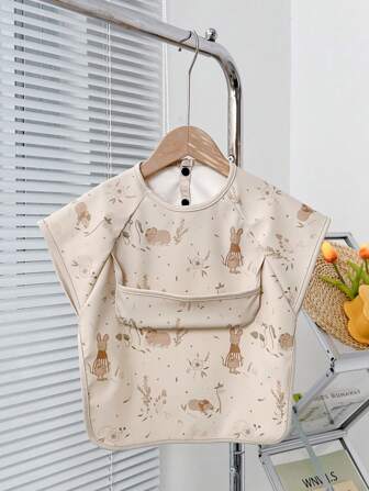 Grembiule Per Bambini Bambini Impermeabile Pu Bib, Grembiule Per Alimentazione A Doppio Uso, Manicaless, Anti-sporco, Asciugamano Per La Bocca