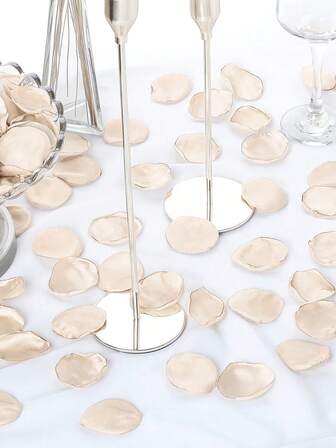 100/200pcs Artificial Champagne Color Rose Petals