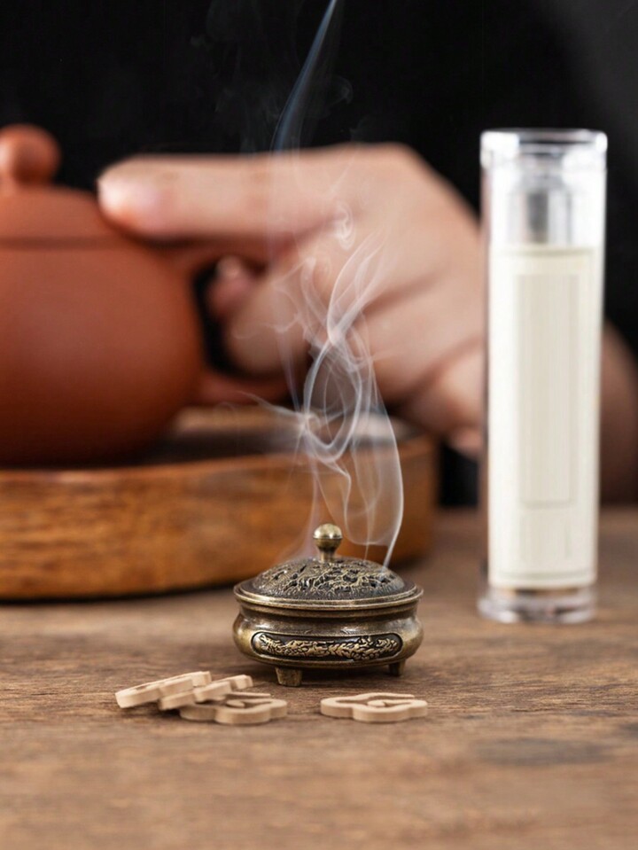 2136 高岡銅器 米田秀保造 獅子摘 龍鳳凰紋 四つ足 香炉 【公式通販】