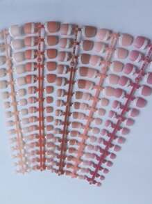 Elevate Your Style With  5 Style (150pcs) ,Light Apricot, Coral Powder, Light Coffee, Light Pink, Light Purple Short Square  Shaped Matte  Fashionable Wearable False Finger Toenail Nails . Press On Nails,  Nails Tool & 5pcs Nail File & 5Nail Glue Sticker Kit Nails For Girl Mother Women Gift And Nails Supplies &Wholesale ,Whitening Nail Art Set With Detachable Fake Nails For Festival, Party, Date And Daily Wear