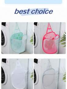 Foldable Wall-Mounted Multifunctional Storage Basket For Dirty Clothes, Toys And Bathroom Accessories, Perfect For Baby Love Valentine - Näytä 3