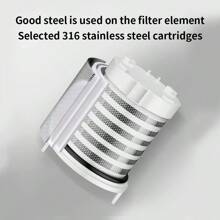 1入組家用廚房水龍頭過濾器，可旋轉360度的過濾器延長器，內置不銹鋼過濾器芯，可反復清洗，防濺水增壓泡沫噴嘴，輕鬆過濾水淨化器延伸節水器，適用於家庭廚房，銀色 - 銀色 - 查看 5