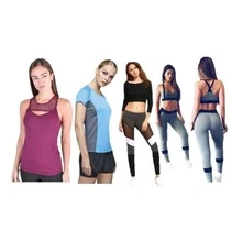 Shein Lote 30 Piezas De Ropa Deportiva Para Mujer Paca Gimnasio Dama - Rosa - Ver 1