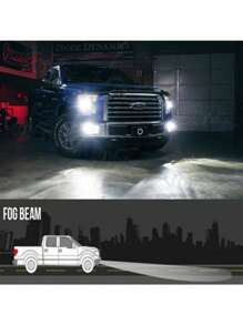 GLANBERT 最新款2入組汽車雾燈h4 H7 H11 9005 9006 H1,車燈6000k 8000k雾燈,汽車即插即用雾燈燈泡直射日光 - 冰藍色 - 查看 6